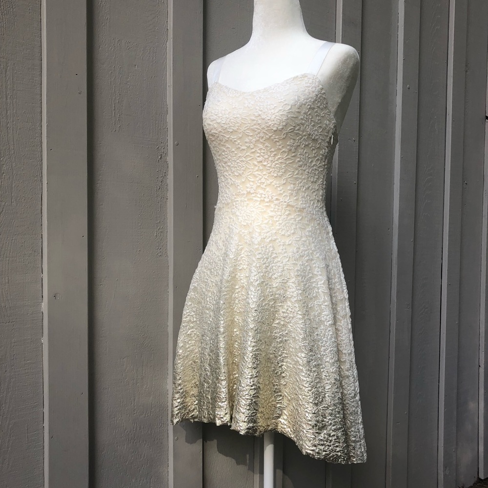 Free People Foil Dipped Ombré Dress